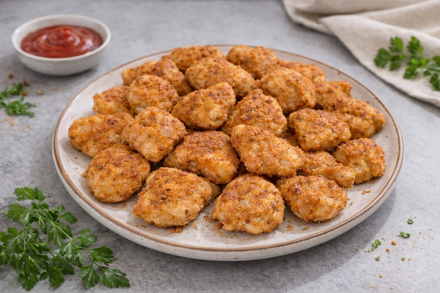 Crispy Baked Chicken Nuggets with Heritage Flour