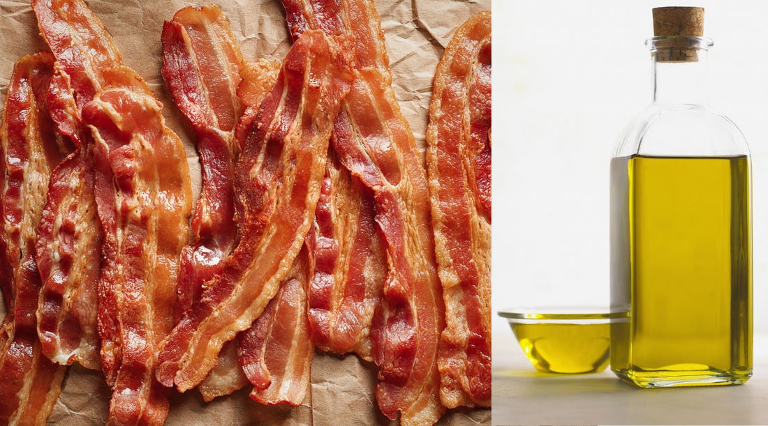 What does Conventional Pork and Canola Oil have in common?