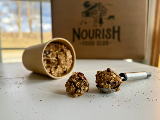 Sprouted Oatmeal Raisin Sourdough Cookie Dough