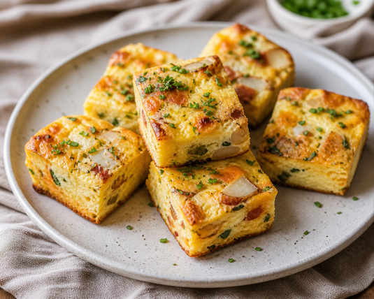 Potato, Cheddar & Chive Egg Bakes