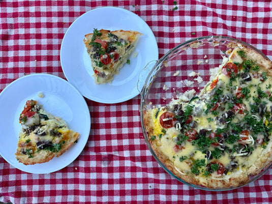 Rustic Potato Crust Egg Bake