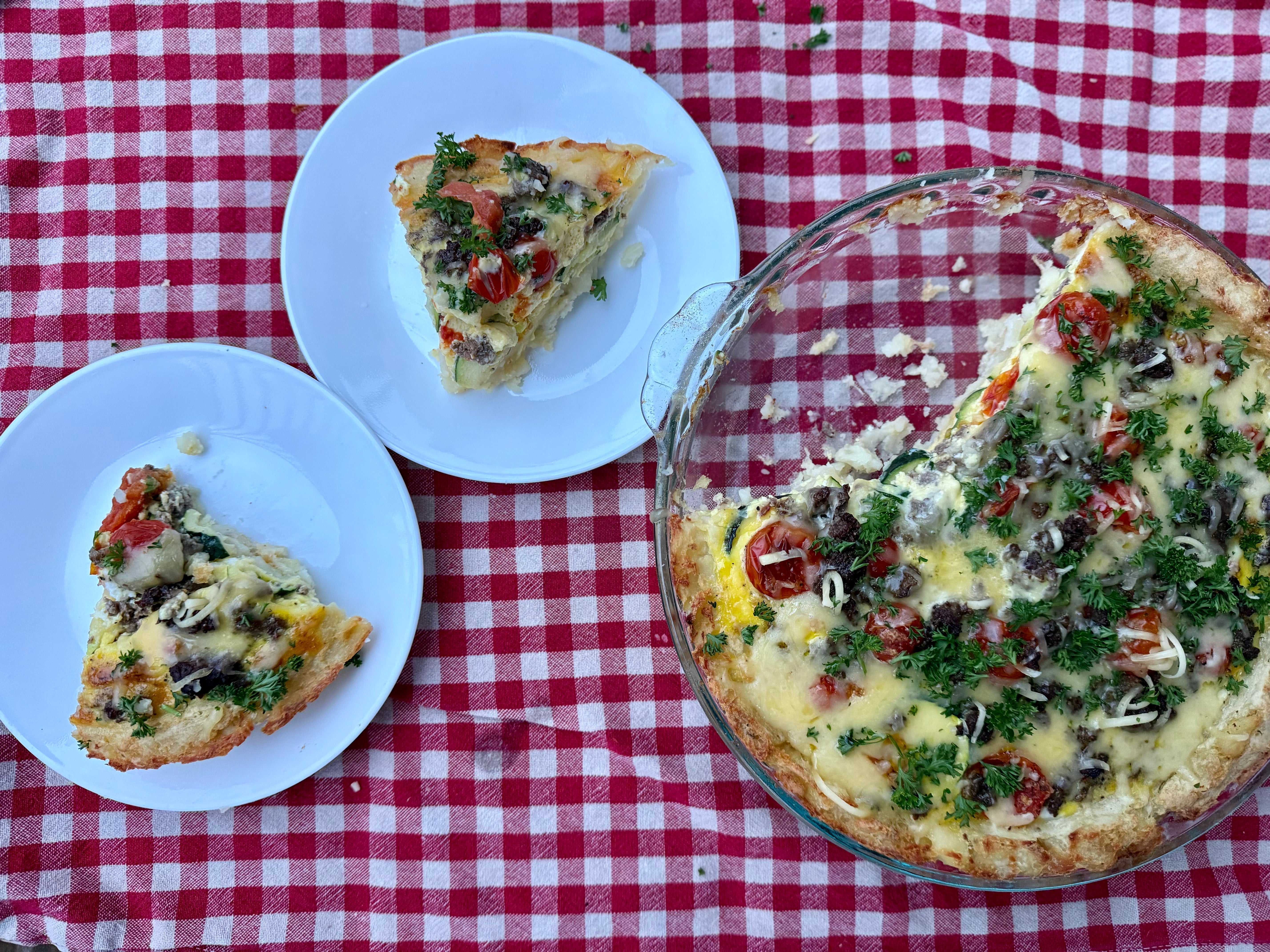 Rustic Potato Crust Egg Bake