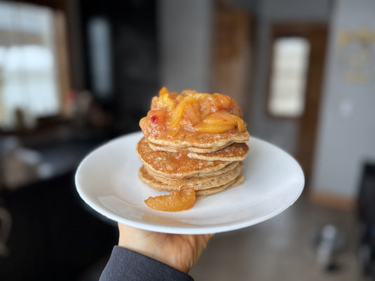 Sourdough Discard Pancakes with Rye Flour