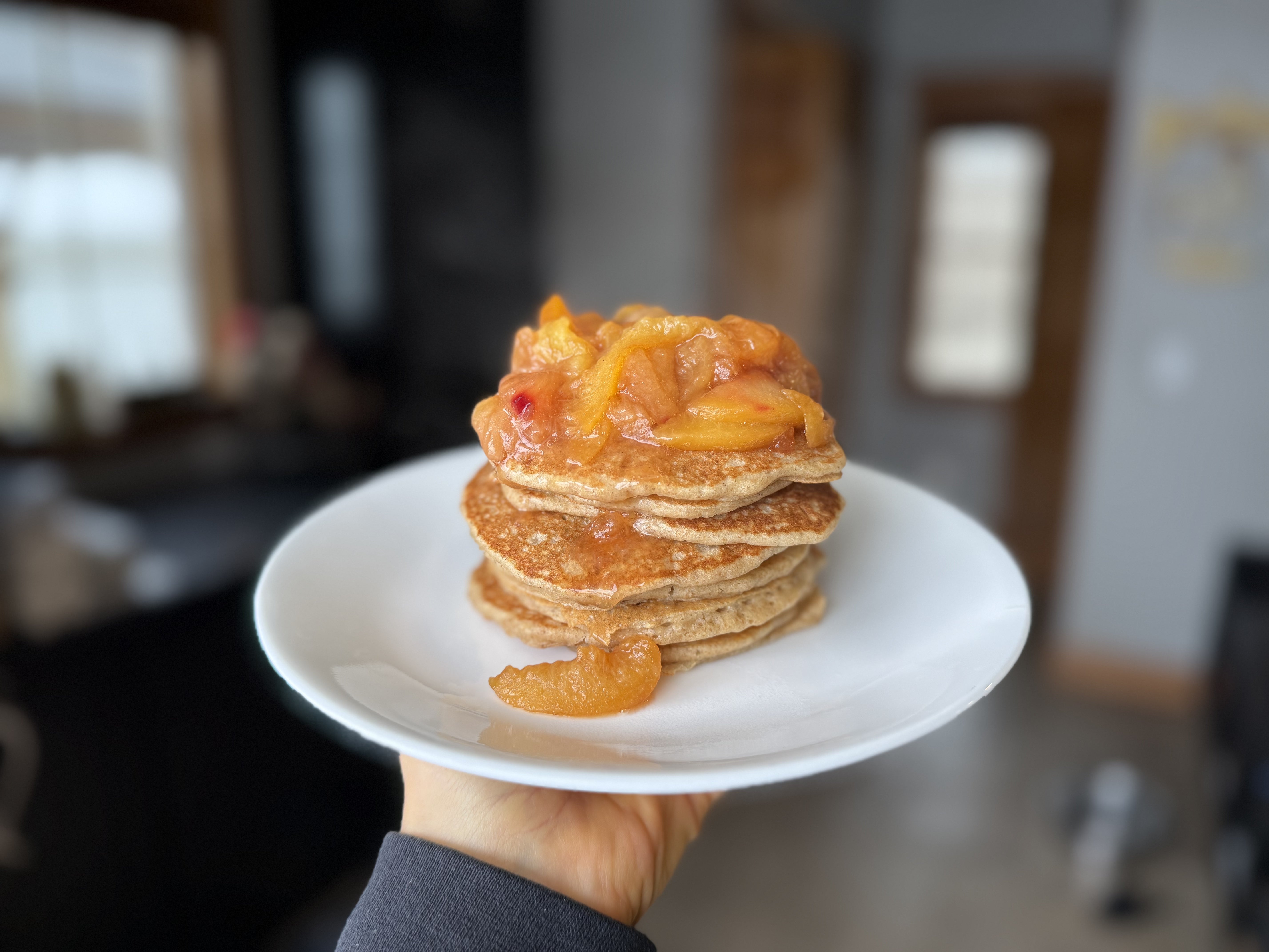 Sourdough Discard Pancakes with Rye Flour