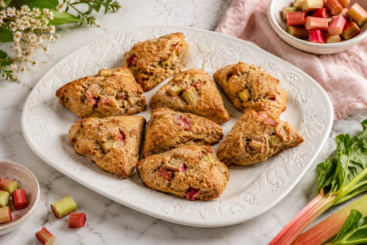 rhubarb scones
