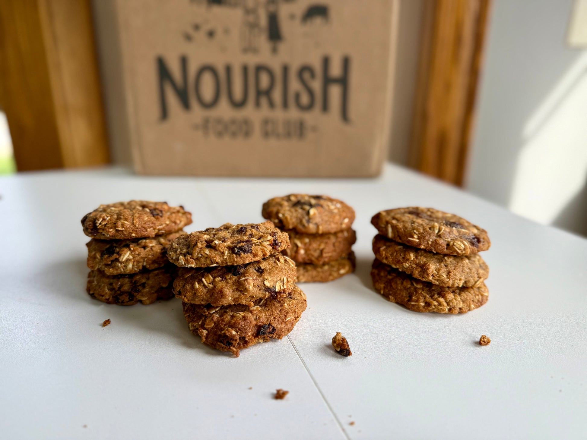 Sourdough Oatmeal Raisin Cookies