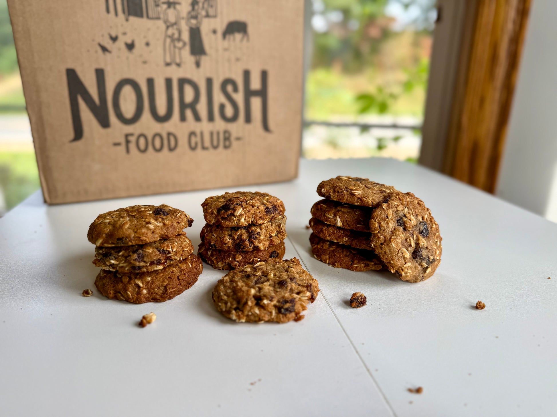 Sourdough Oatmeal Raisin Cookies
