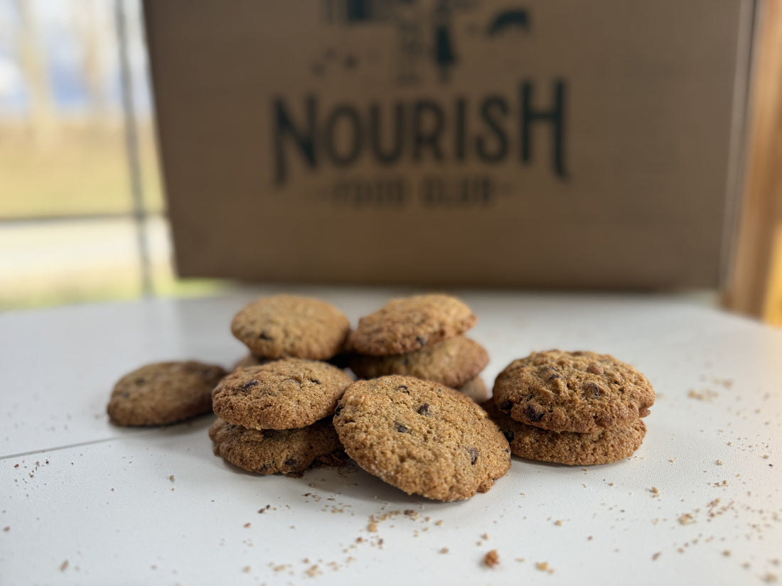 Sourdough Chocolate Chip Sprouted Oat Cookies