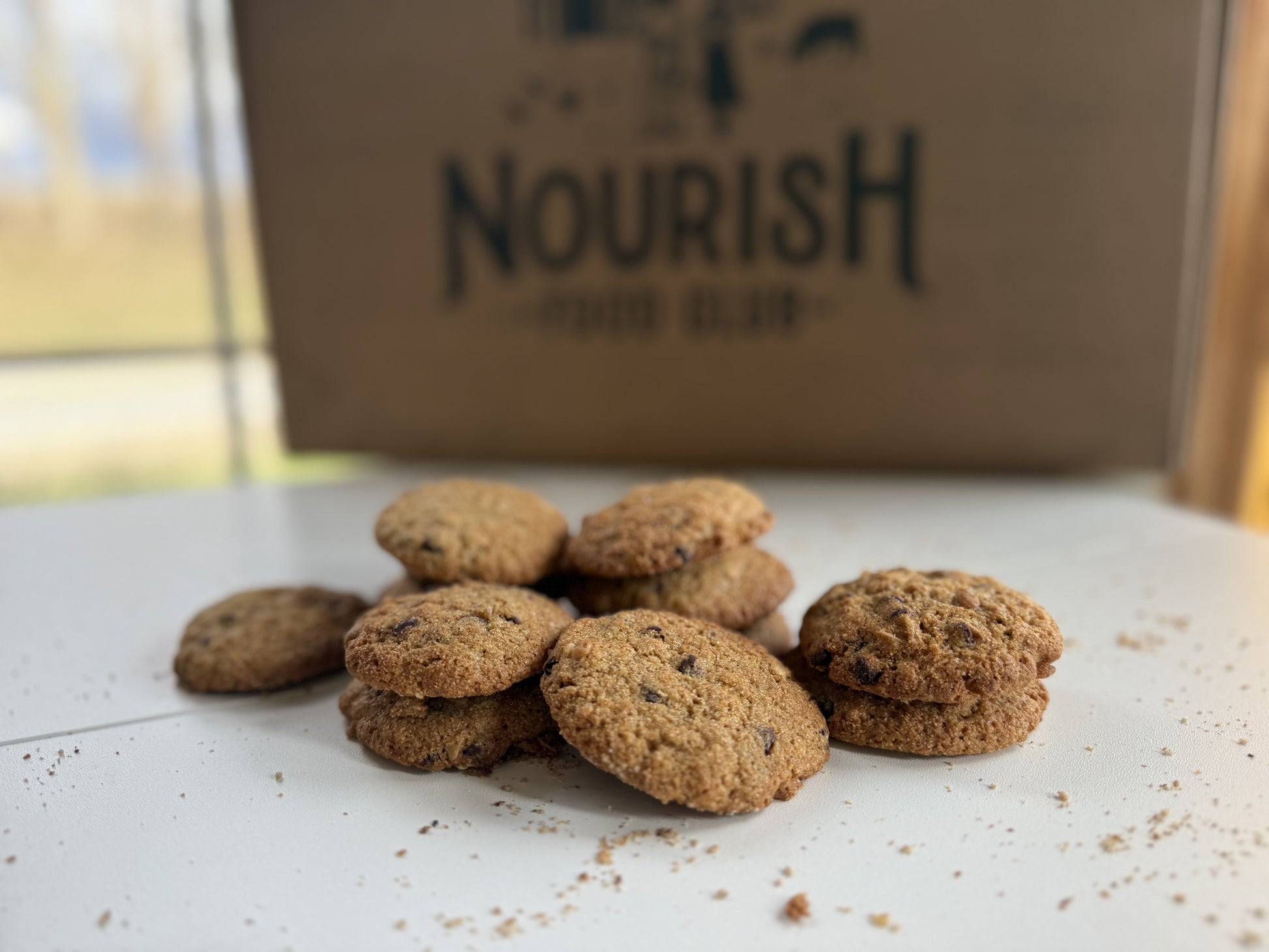Sourdough Chocolate Chip Sprouted Oat Cookies