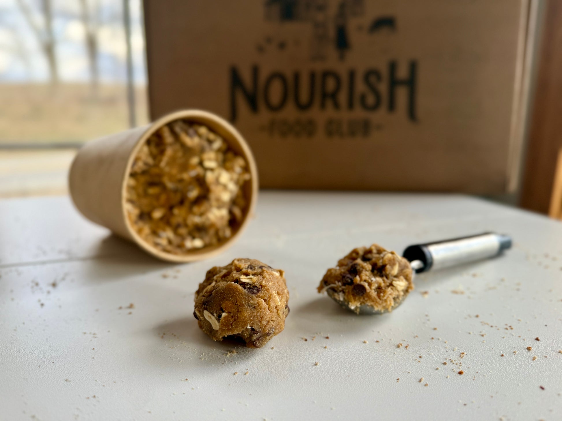 Sourdough Chocolate Chip Sprouted Oat Cookie Dough