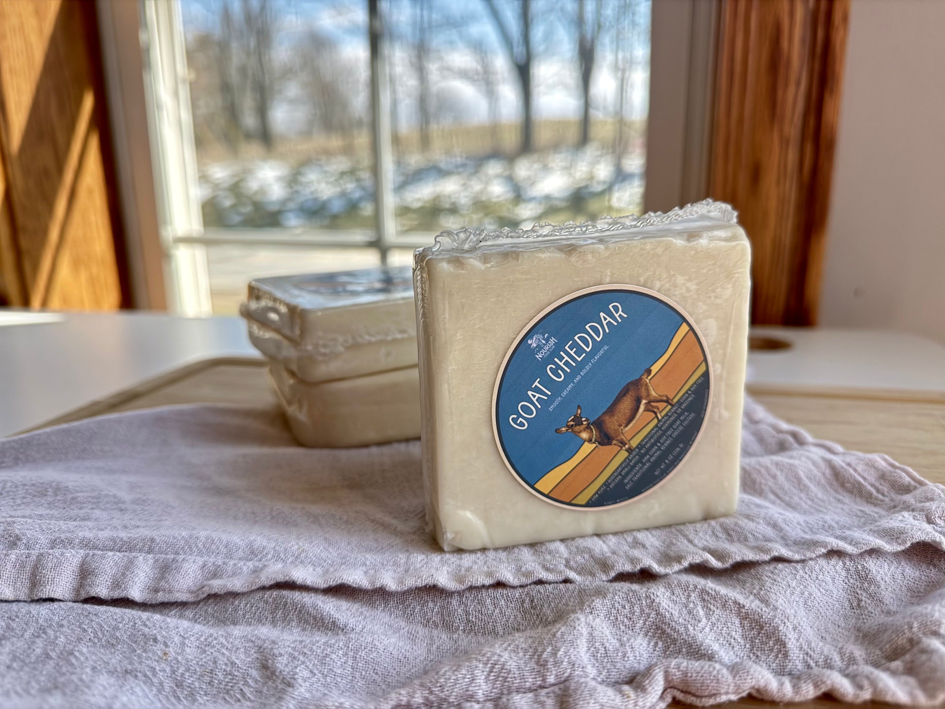 Raw Goat Cheddar Cheese