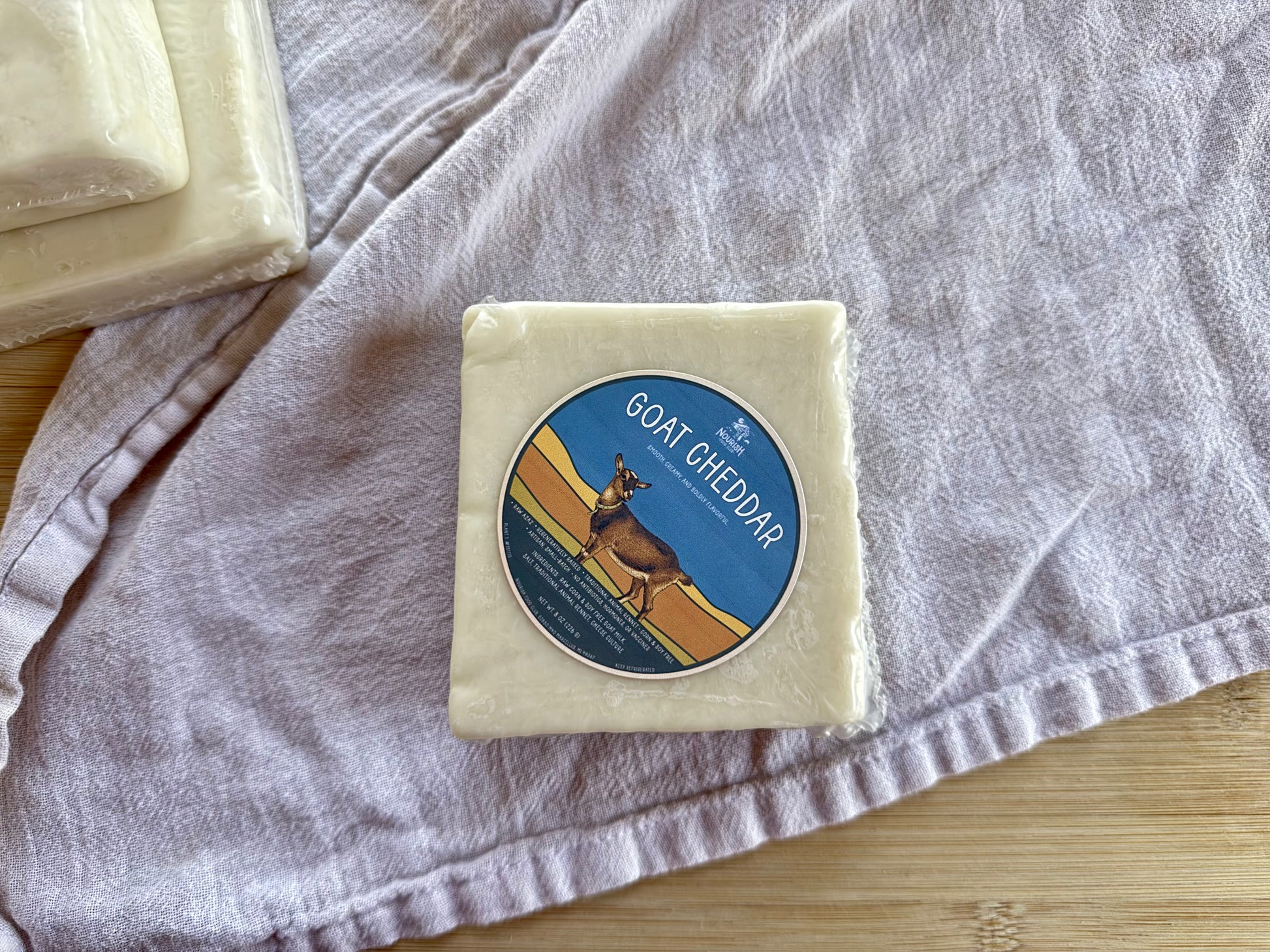 Raw Goat Cheddar Cheese