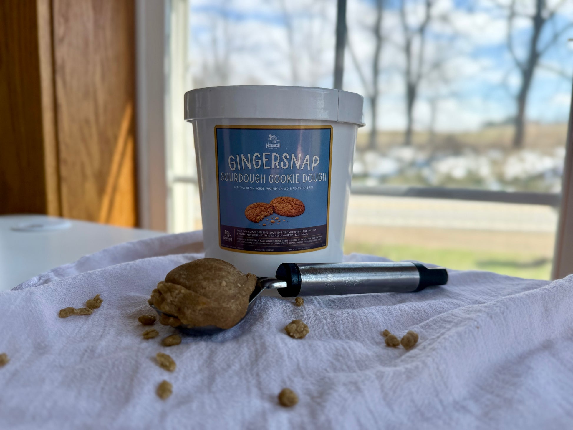 Sourdough Gingersnap Cookie Dough