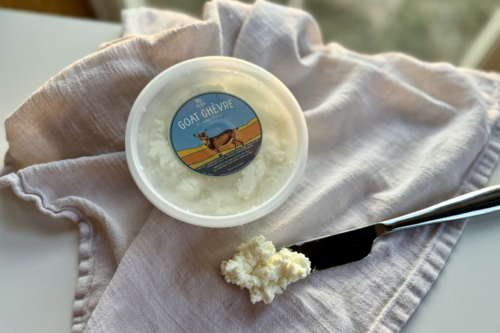 Raw Goat Soft Chèvre Cheese